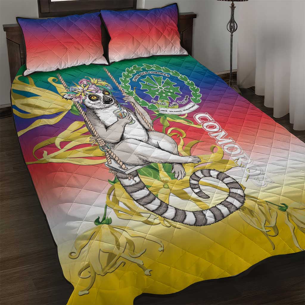 Comoros Quilt Bed Set Mongoose Lemur With Ylang Ylang LT15