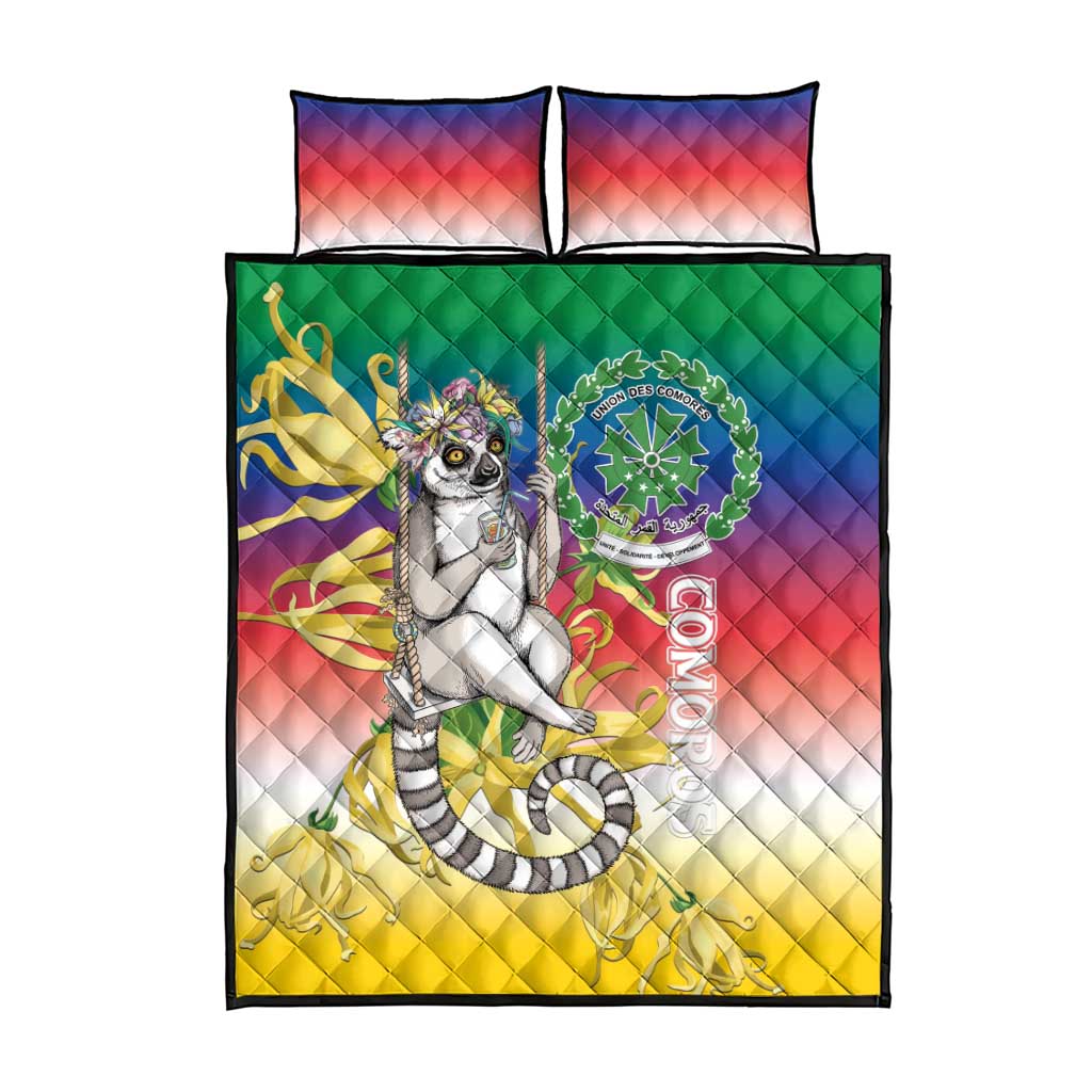 Comoros Quilt Bed Set Mongoose Lemur With Ylang Ylang LT15