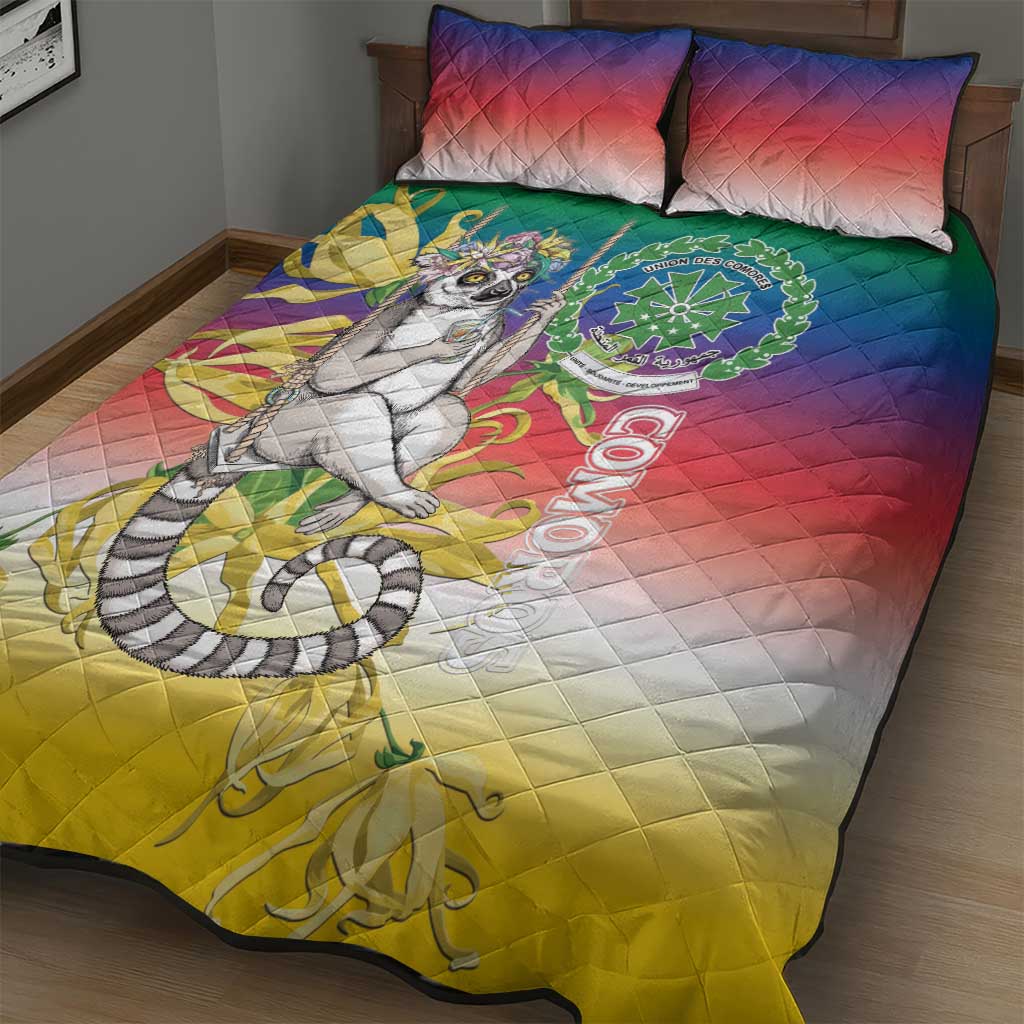 Comoros Quilt Bed Set Mongoose Lemur With Ylang Ylang LT15