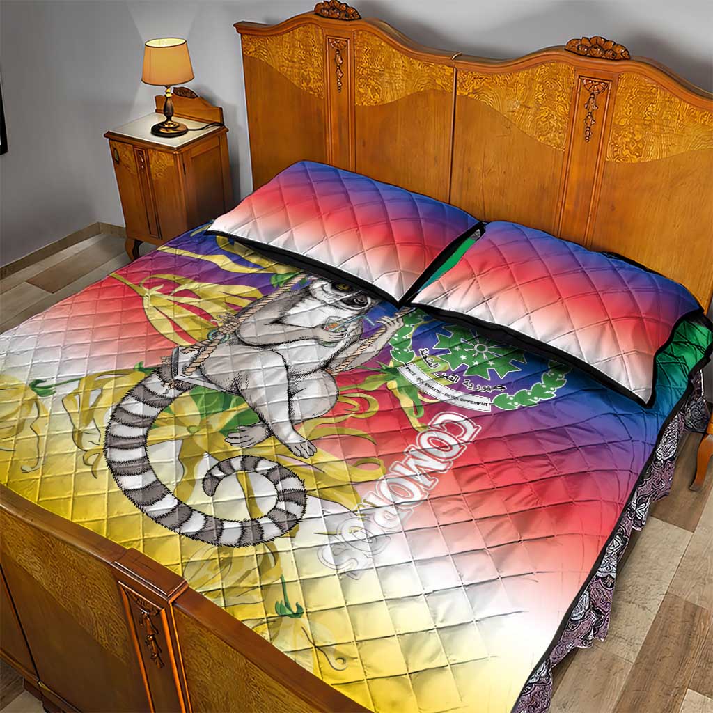 Comoros Quilt Bed Set Mongoose Lemur With Ylang Ylang LT15