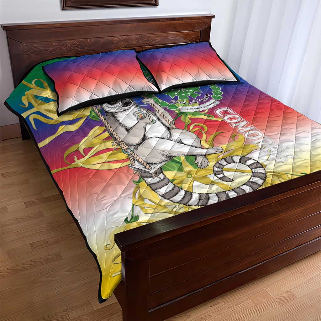Comoros Quilt Bed Set Mongoose Lemur With Ylang Ylang LT15