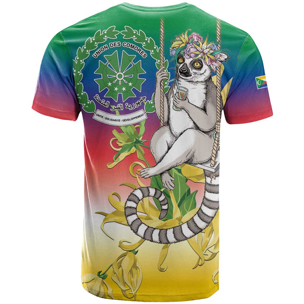Comoros T shirt Mongoose Lemur With Ylang Ylang LT15