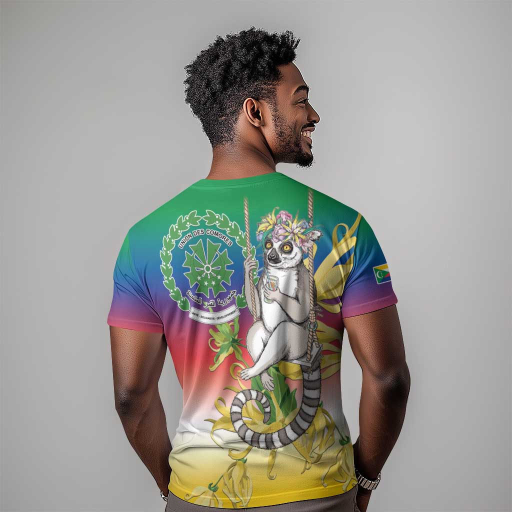 Comoros T shirt Mongoose Lemur With Ylang Ylang LT15