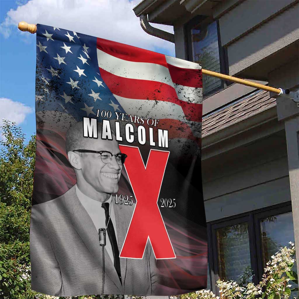 100 Years of Malcolm X Garden Flag His Legacy for Black LT15