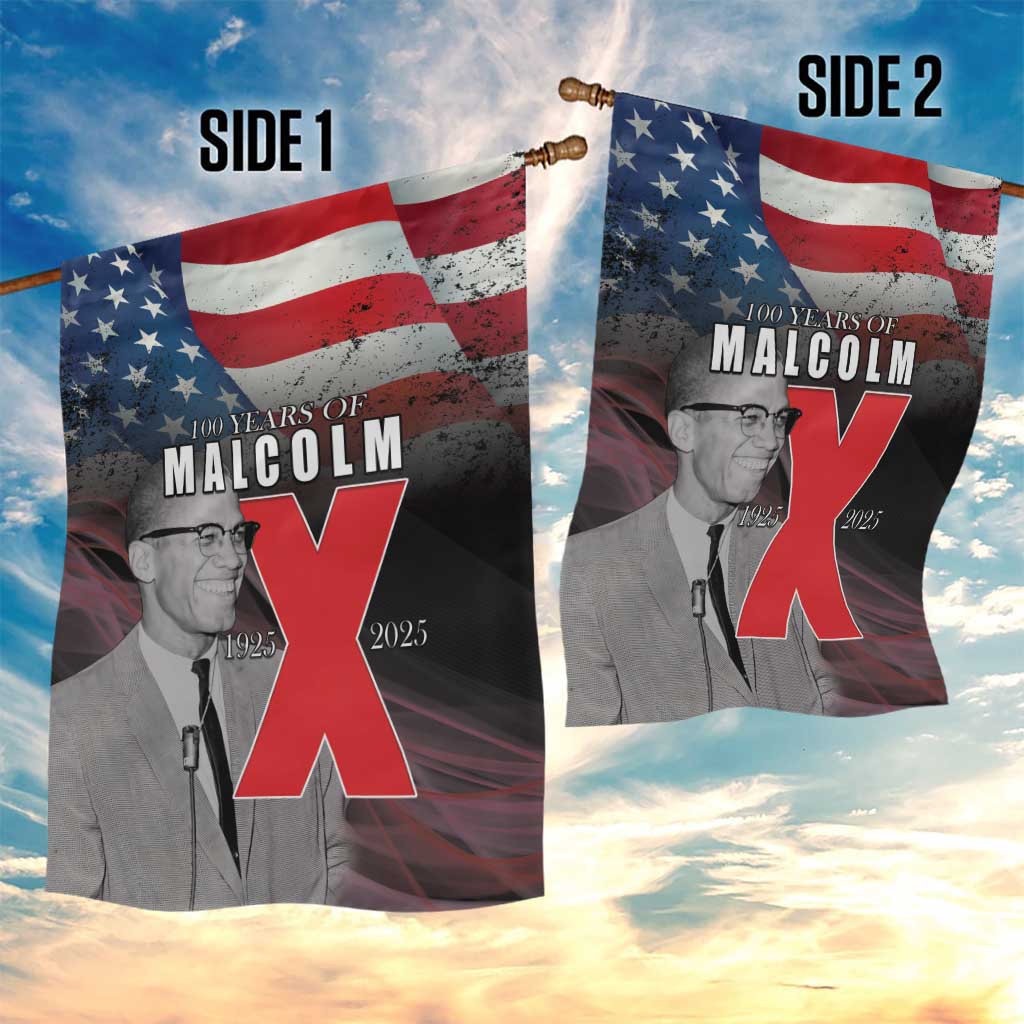 100 Years of Malcolm X Garden Flag His Legacy for Black LT15