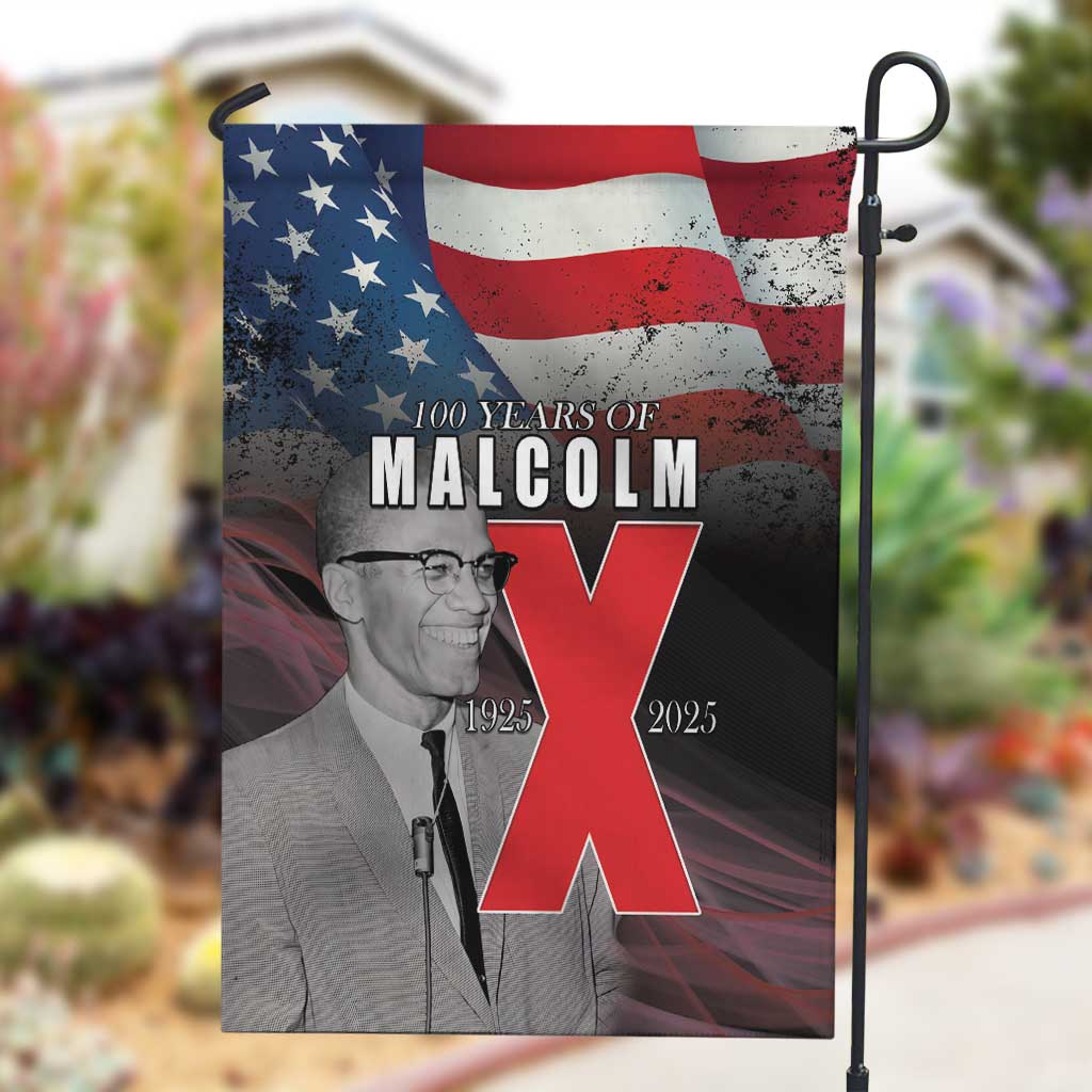 100 Years of Malcolm X Garden Flag His Legacy for Black LT15
