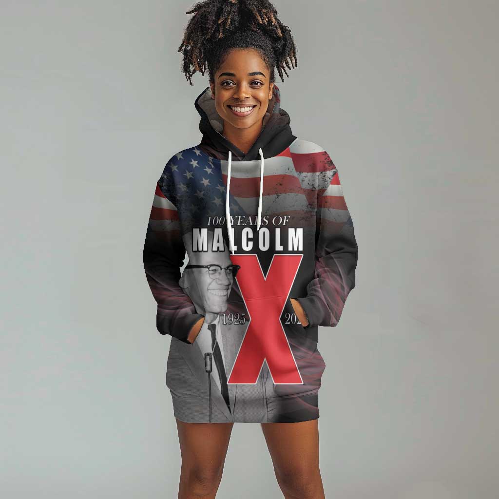 100 Years of Malcolm X Hoodie Dress His Legacy for Black LT15