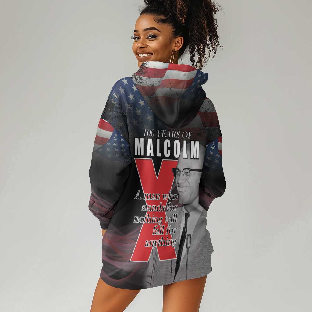 100 Years of Malcolm X Hoodie Dress His Legacy for Black LT15