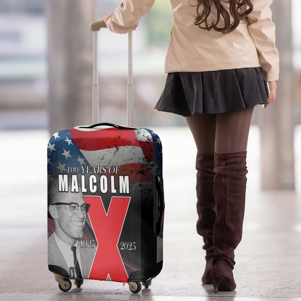 African American El Hajj Malik El Shabazz Luggage Cover 100 Years of Malcolm X LT15