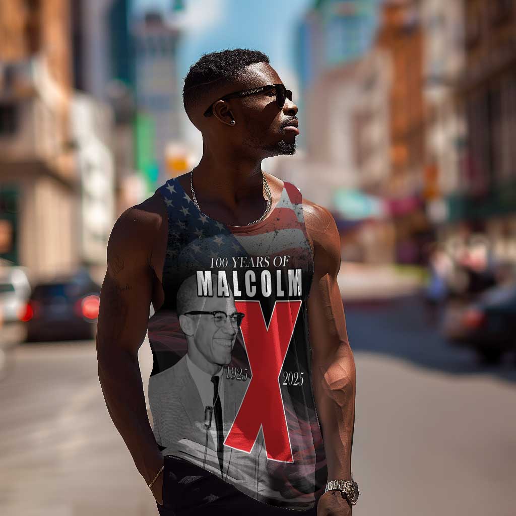 100 Years of Malcolm X Men Tank Top His Legacy for Black LT15