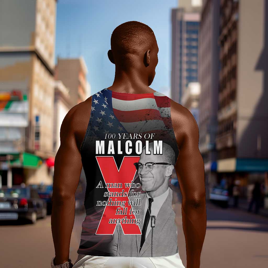 100 Years of Malcolm X Men Tank Top His Legacy for Black LT15