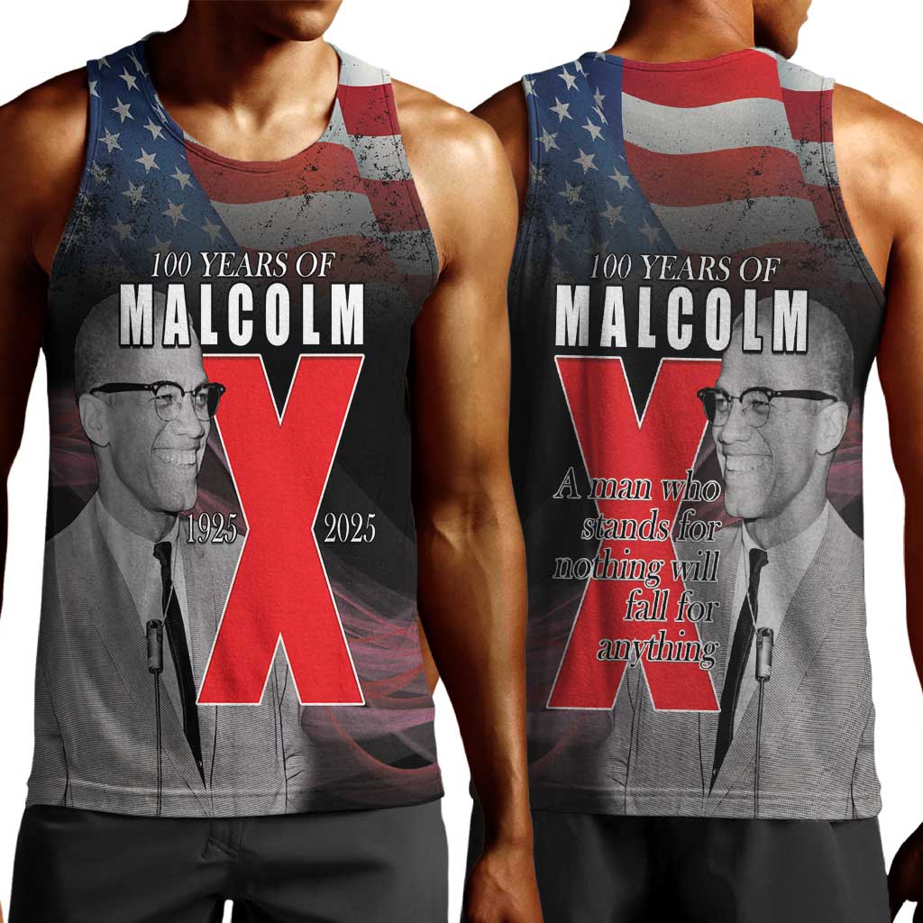 100 Years of Malcolm X Men Tank Top His Legacy for Black LT15