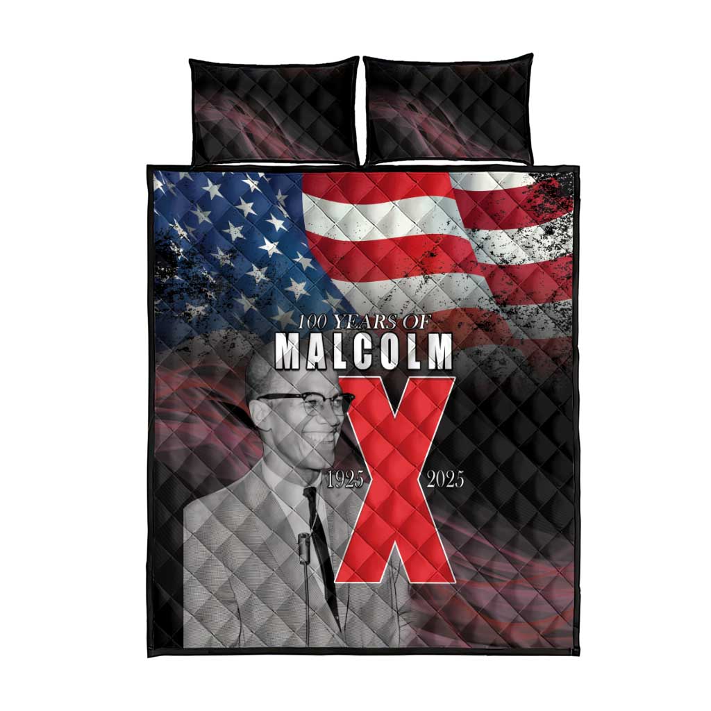 100 Years of Malcolm X Quilt Bed Set His Legacy for Black LT15