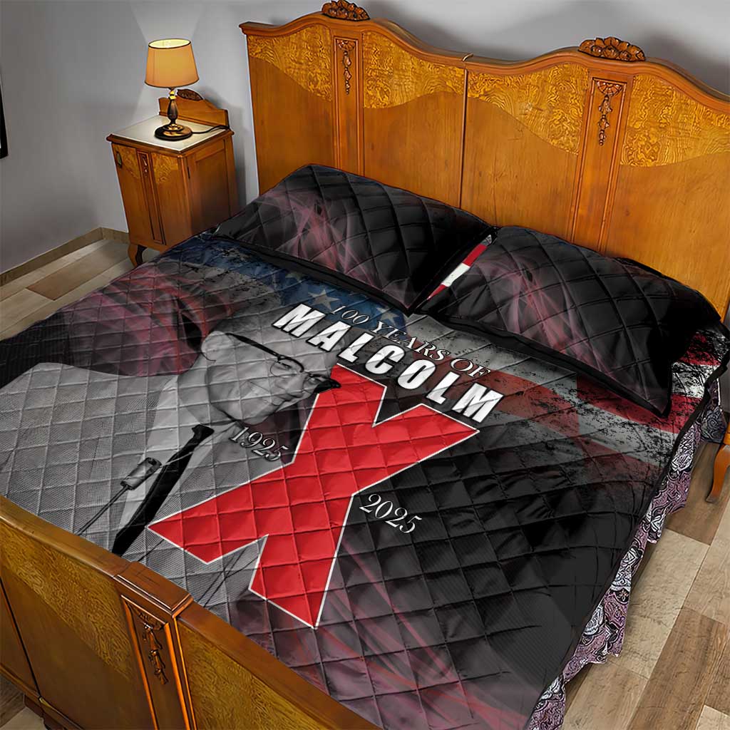100 Years of Malcolm X Quilt Bed Set His Legacy for Black LT15