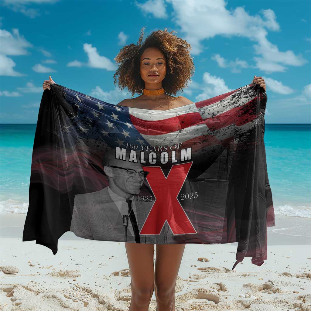 100 Years of Malcolm X Sarong His Legacy for Black LT15