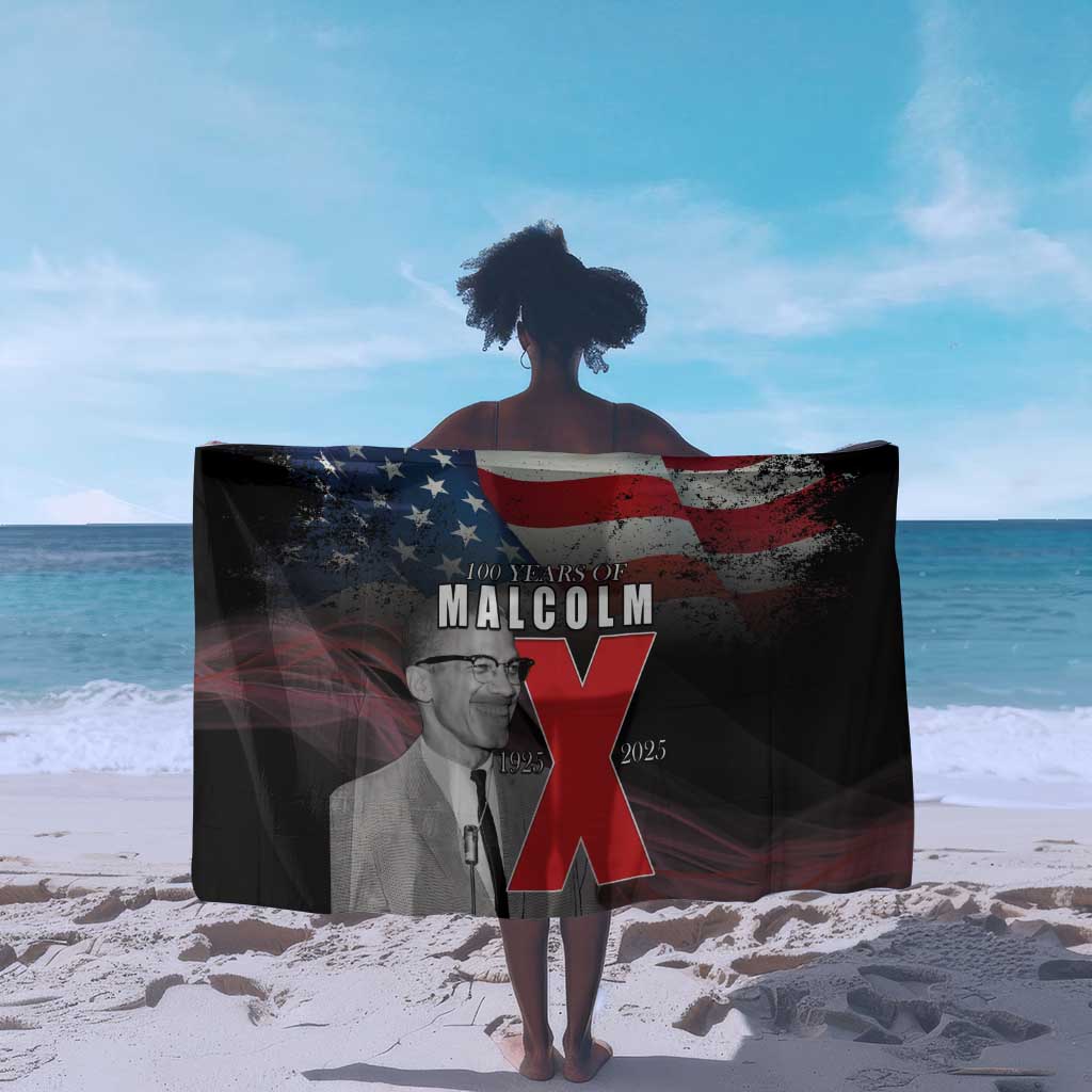 100 Years of Malcolm X Sarong His Legacy for Black LT15