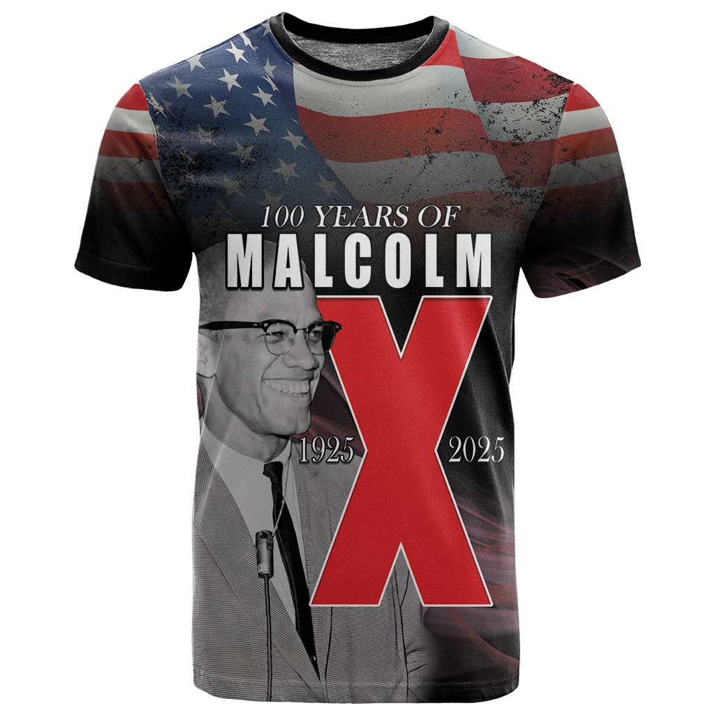 100 Years of Malcolm X T shirt His Legacy for Black LT15
