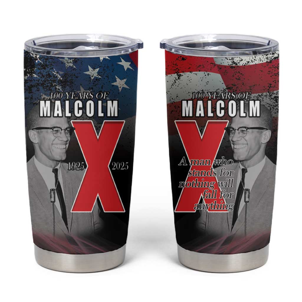 100 Years of Malcolm X Tumbler Cup His Legacy for Black LT15