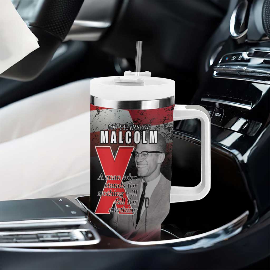 100 Years of Malcolm X Tumbler With Handle His Legacy for Black LT15