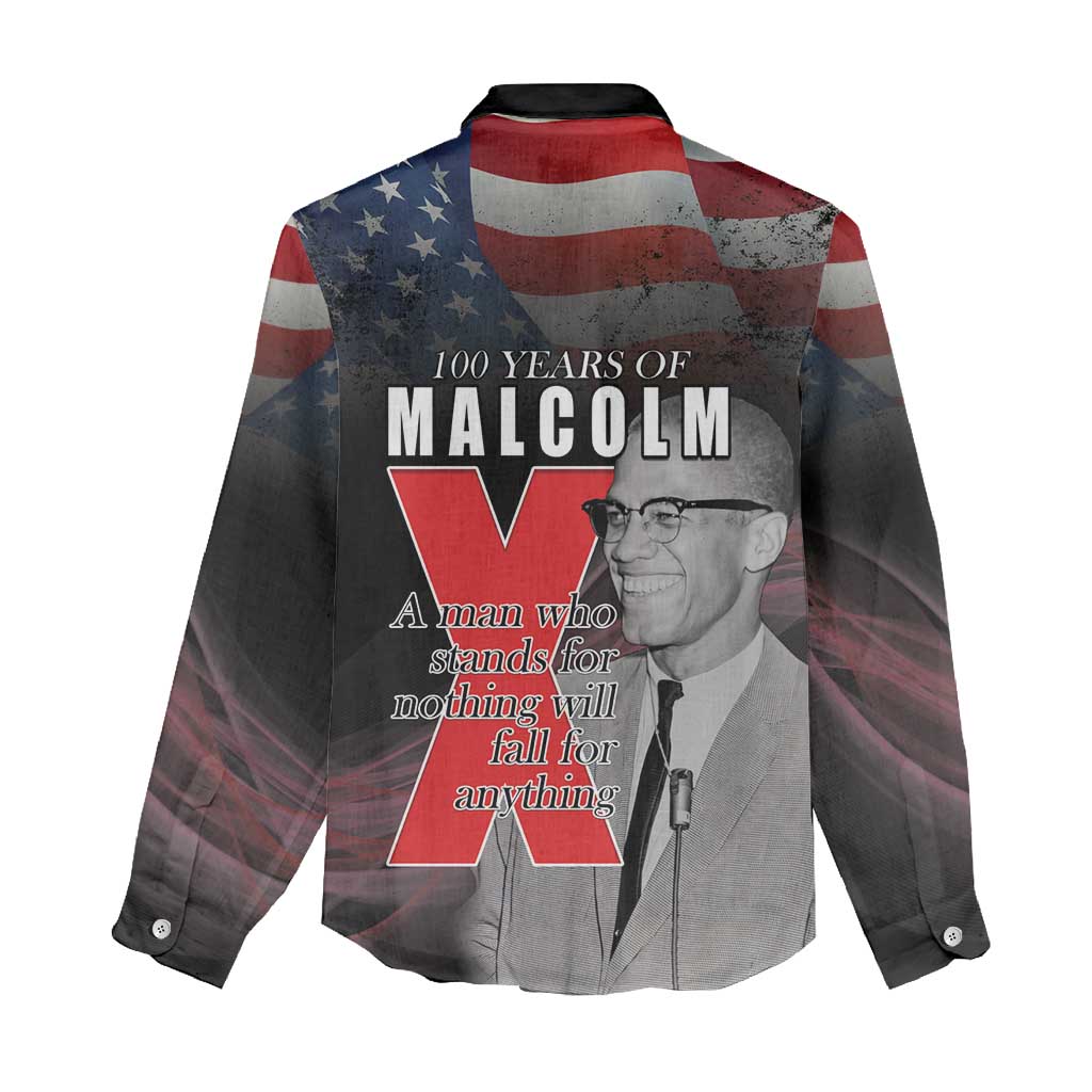 100 Years of Malcolm X Women Casual Shirt His Legacy for Black LT15