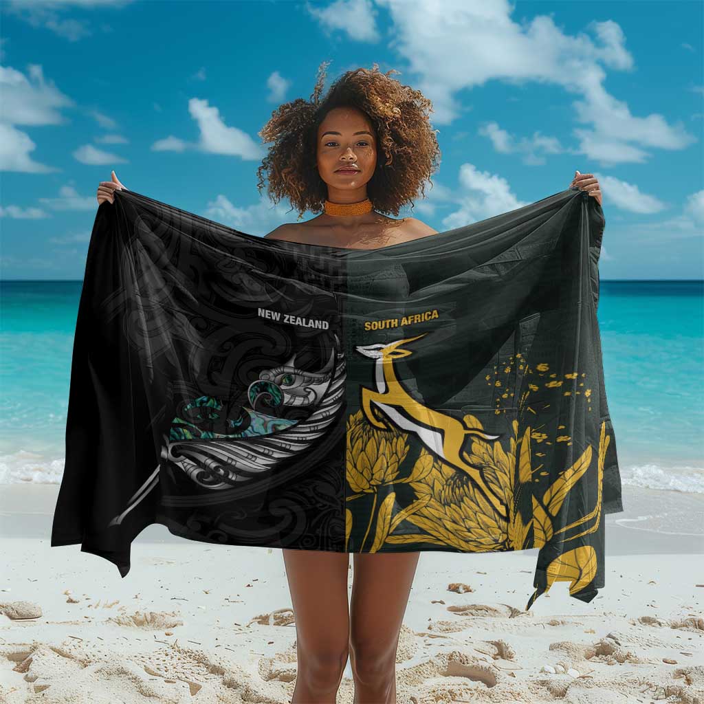 New Zealand vs South Africa Rugby Sarong Maori - African Pattern LT15