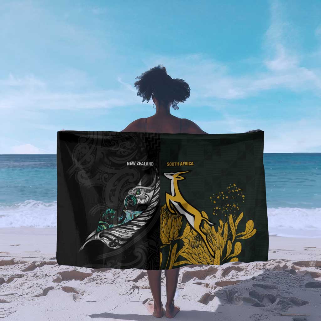 New Zealand vs South Africa Rugby Sarong Maori - African Pattern LT15