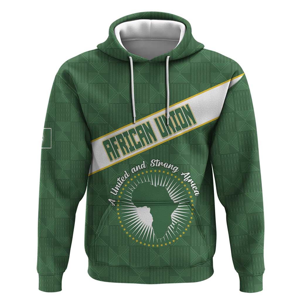 Personalized African Union Day Hoodie Emblem With Kente Pattern LT15