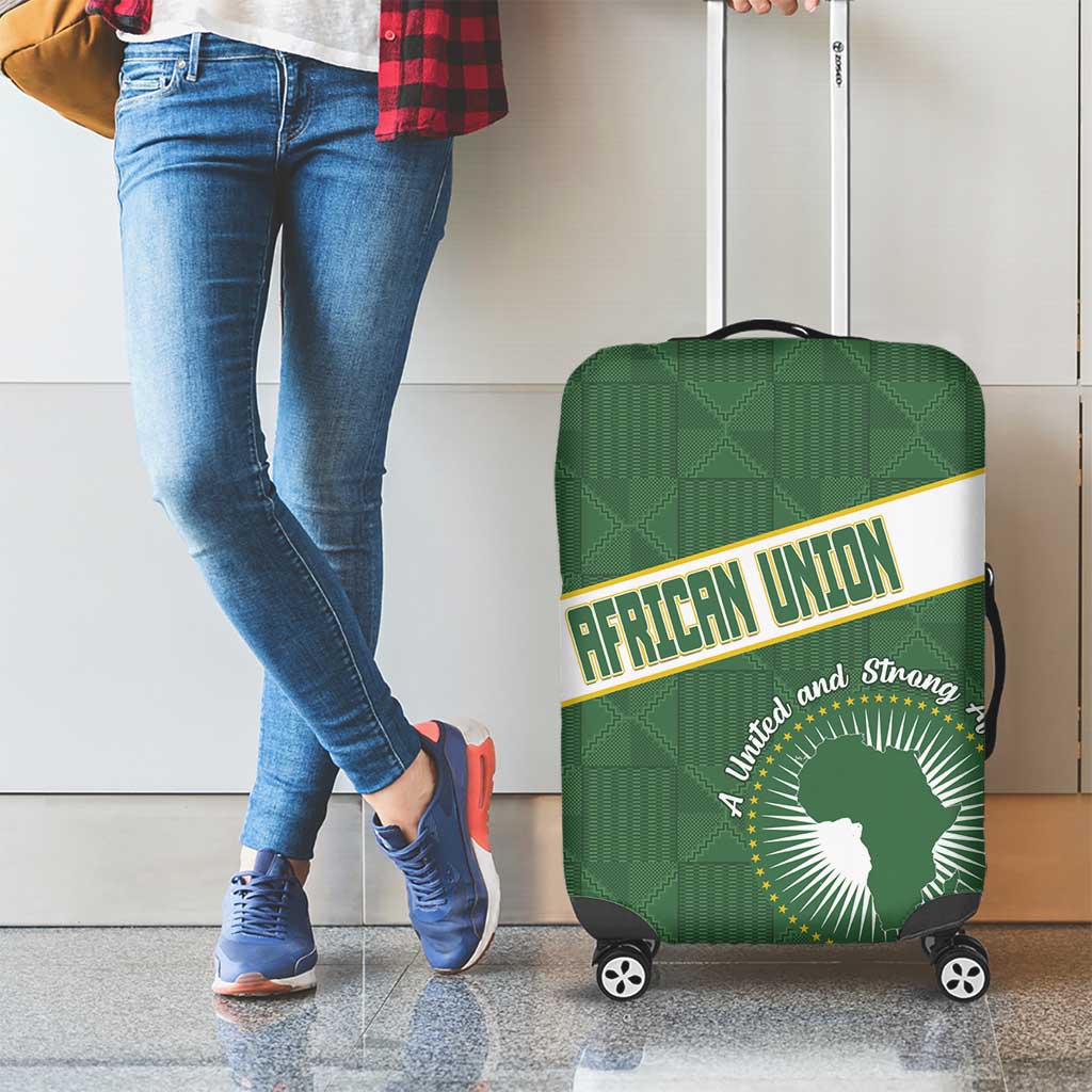 African Union Day Luggage Cover Emblem With Kente Pattern LT15
