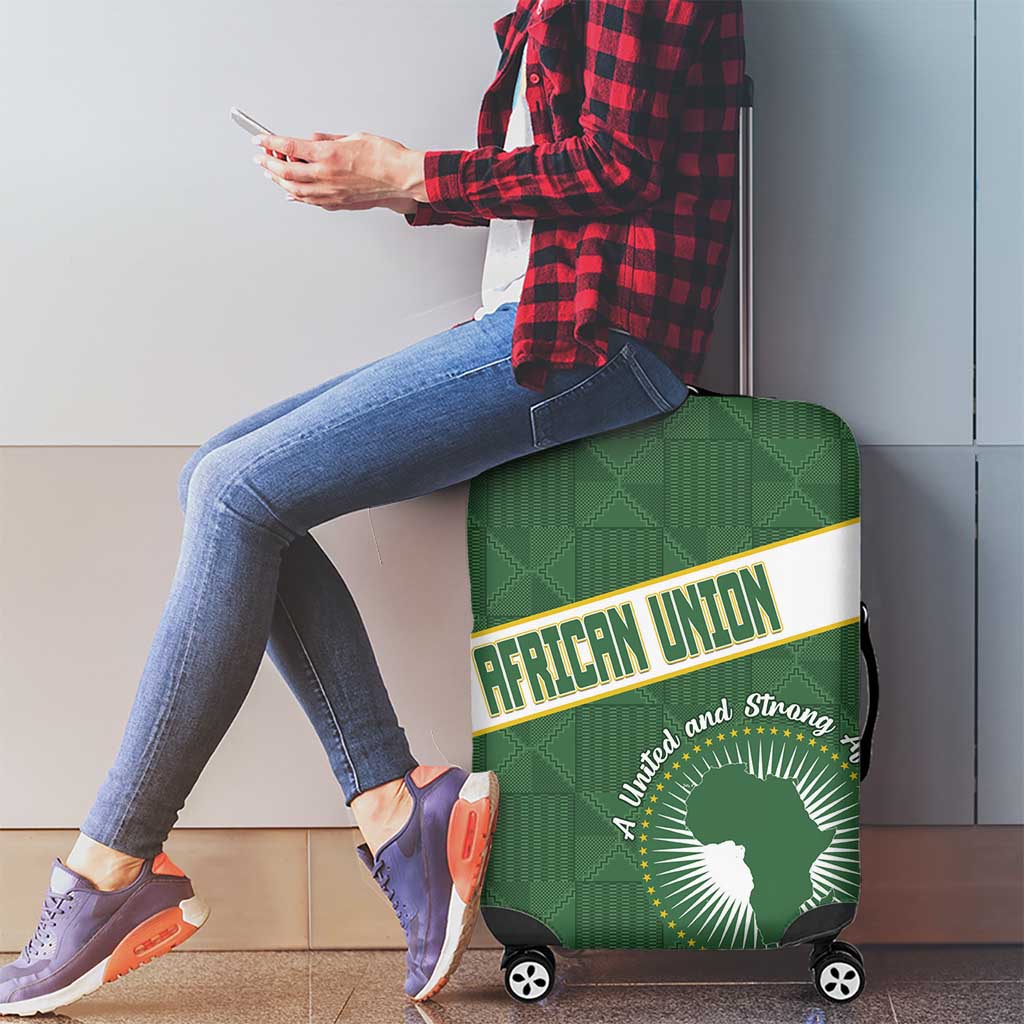 African Union Day Luggage Cover Emblem With Kente Pattern LT15