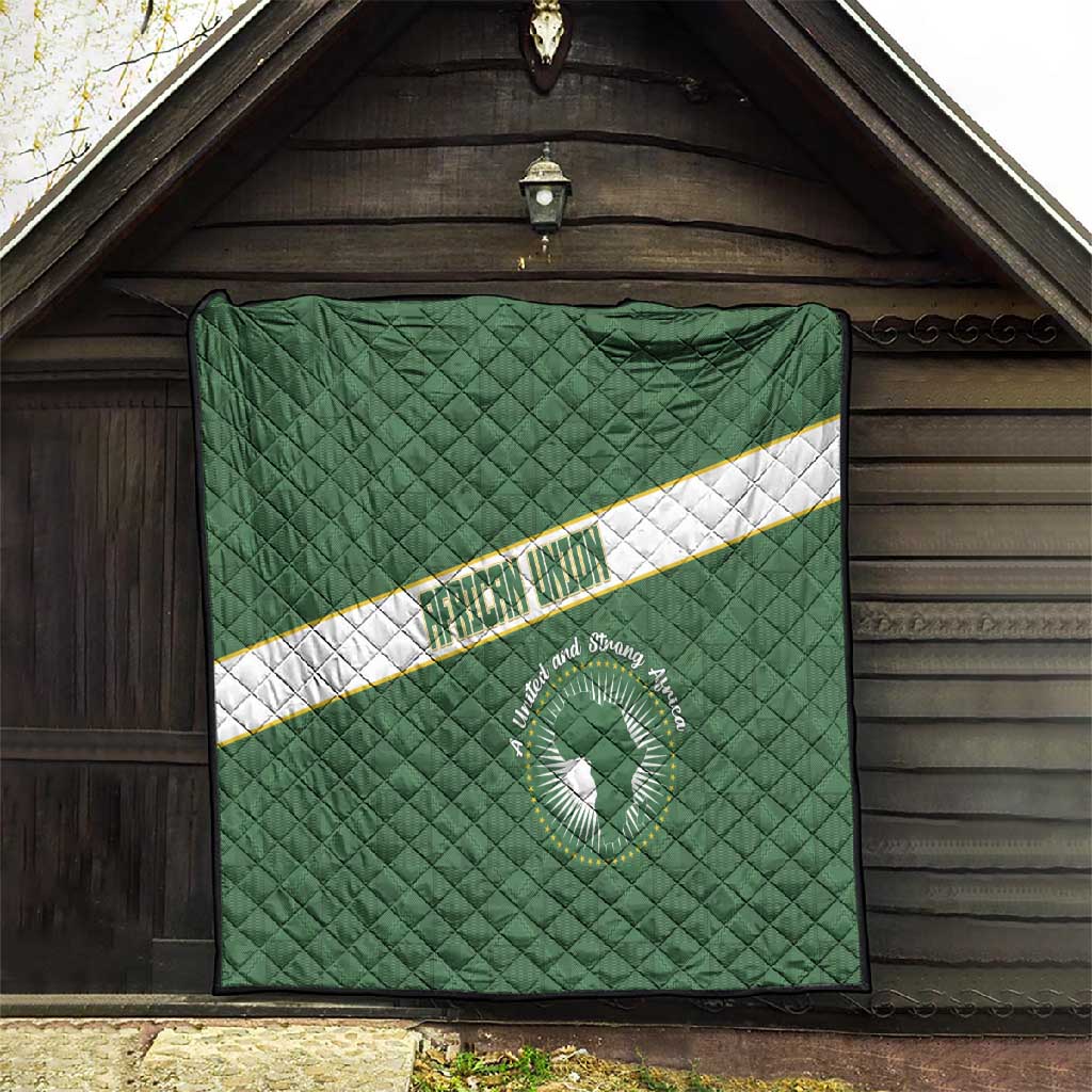 African Union Day Quilt Emblem With Kente Pattern LT15