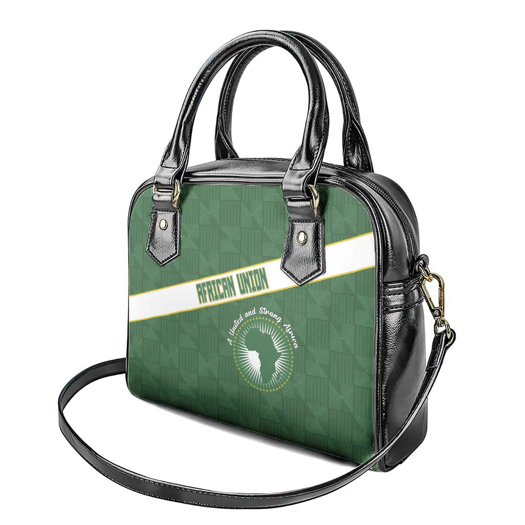 African Union Day Shoulder Handbag Emblem With Kente Pattern LT15