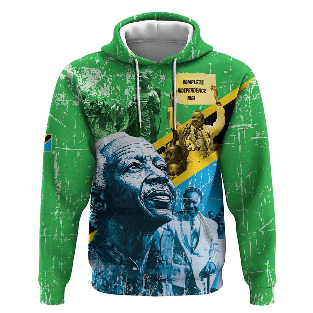 Happy Tanzania Nyerere Day Hoodie One Nation - One People LT15