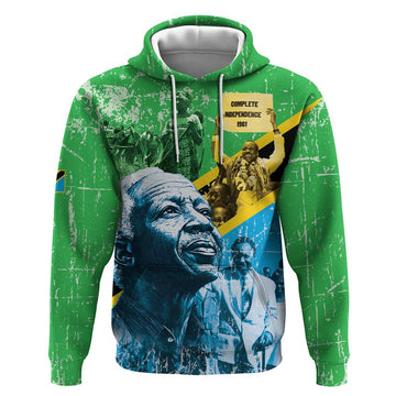 Happy Tanzania Nyerere Day Hoodie One Nation - One People LT15
