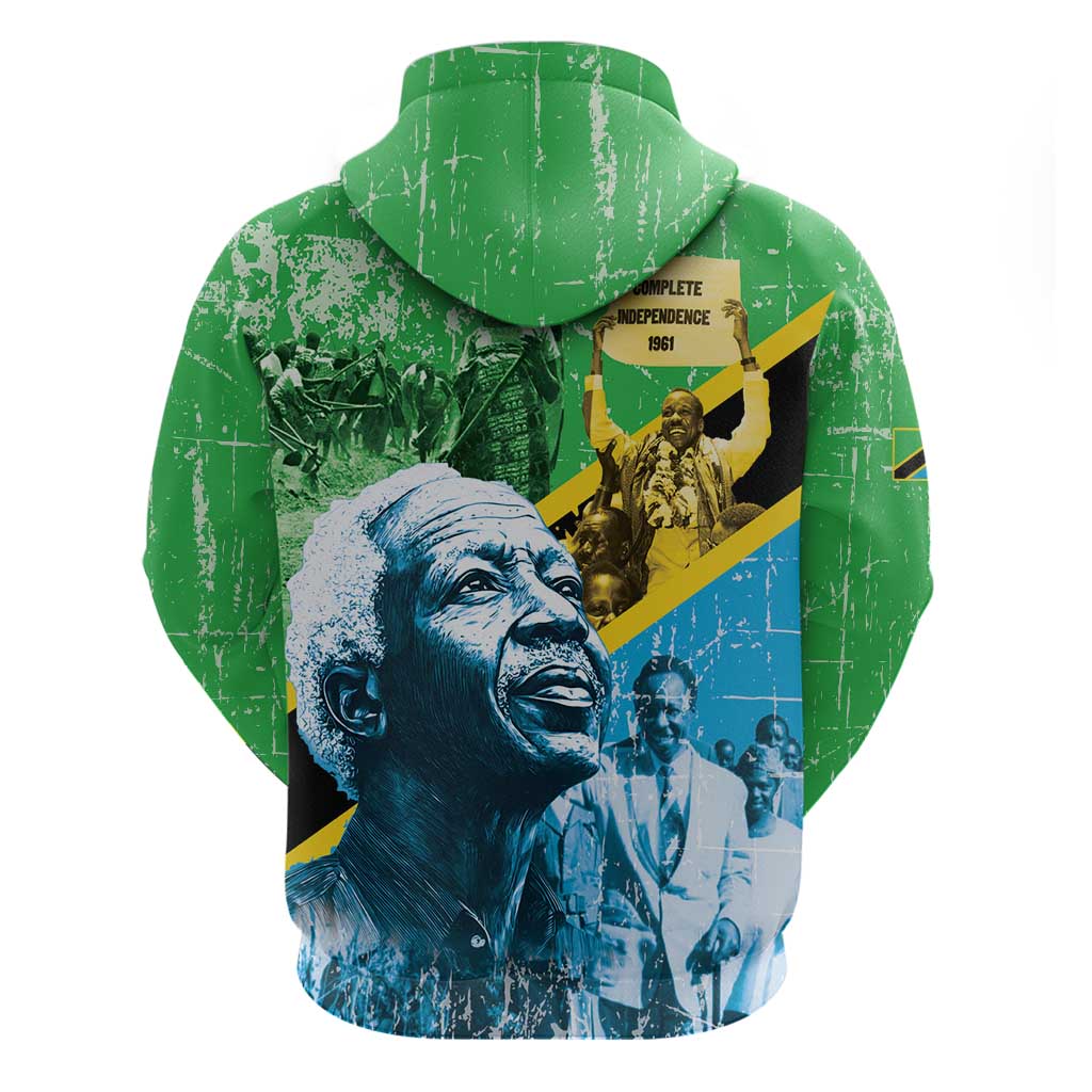 Happy Tanzania Nyerere Day Hoodie One Nation - One People LT15