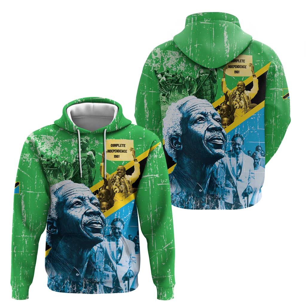Happy Tanzania Nyerere Day Hoodie One Nation - One People LT15