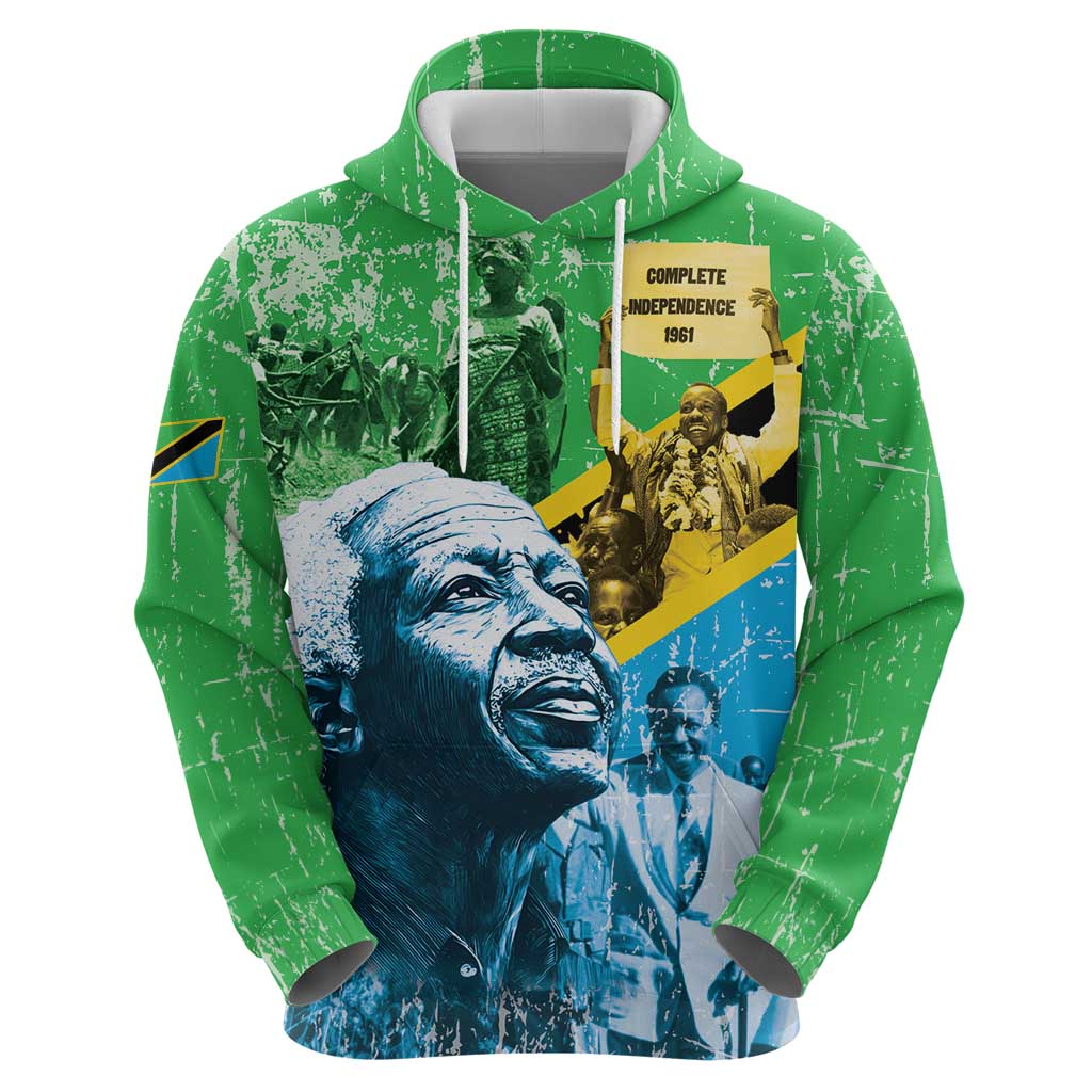 Happy Tanzania Nyerere Day Hoodie One Nation - One People LT15