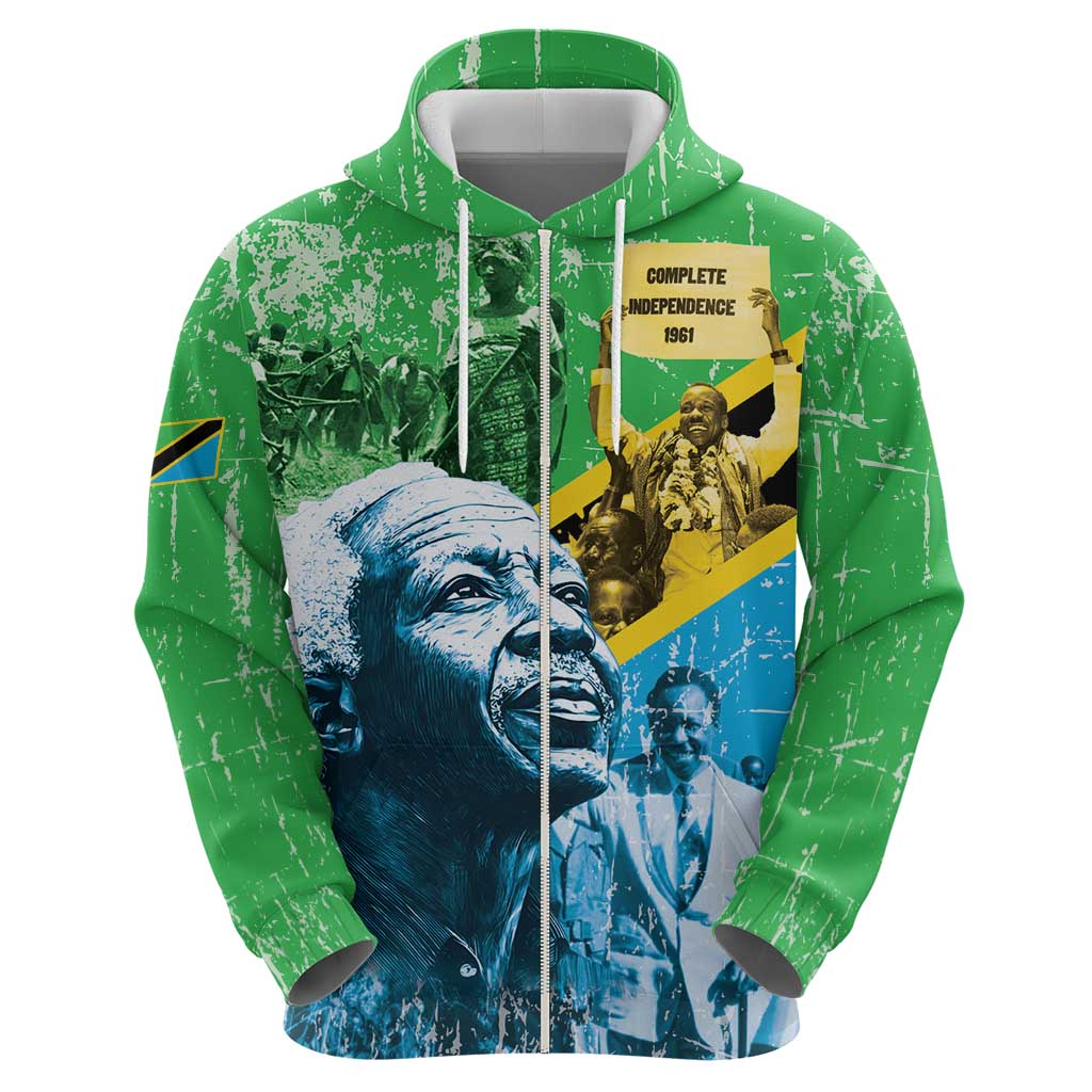 Happy Tanzania Nyerere Day Hoodie One Nation - One People LT15