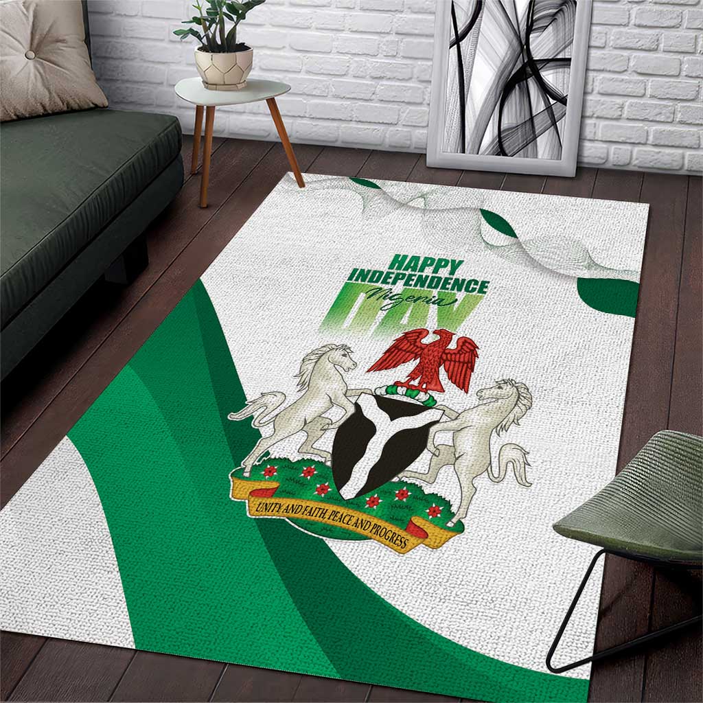 Nigeria Area Rug Happy Independence Day LT15