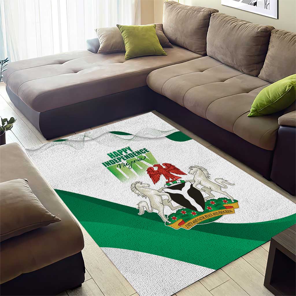 Nigeria Area Rug Happy Independence Day LT15