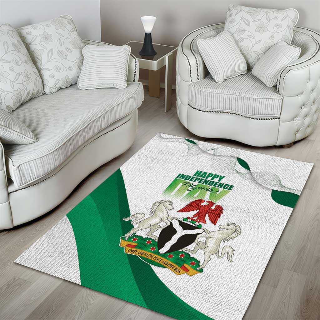 Nigeria Area Rug Happy Independence Day LT15