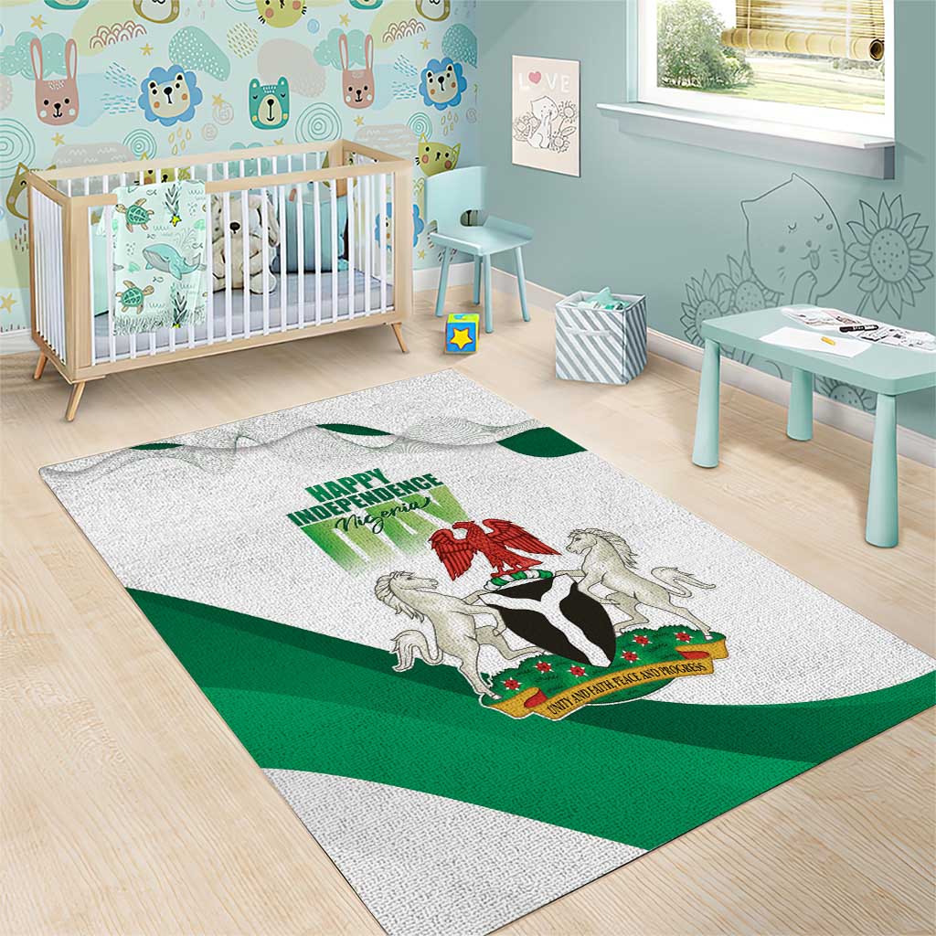 Nigeria Area Rug Happy Independence Day LT15