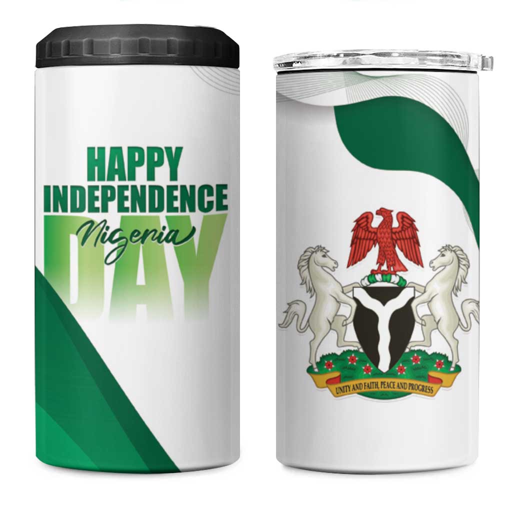 Nigeria Personalized 4 in 1 Can Cooler Tumbler Happy Independence Day LT15