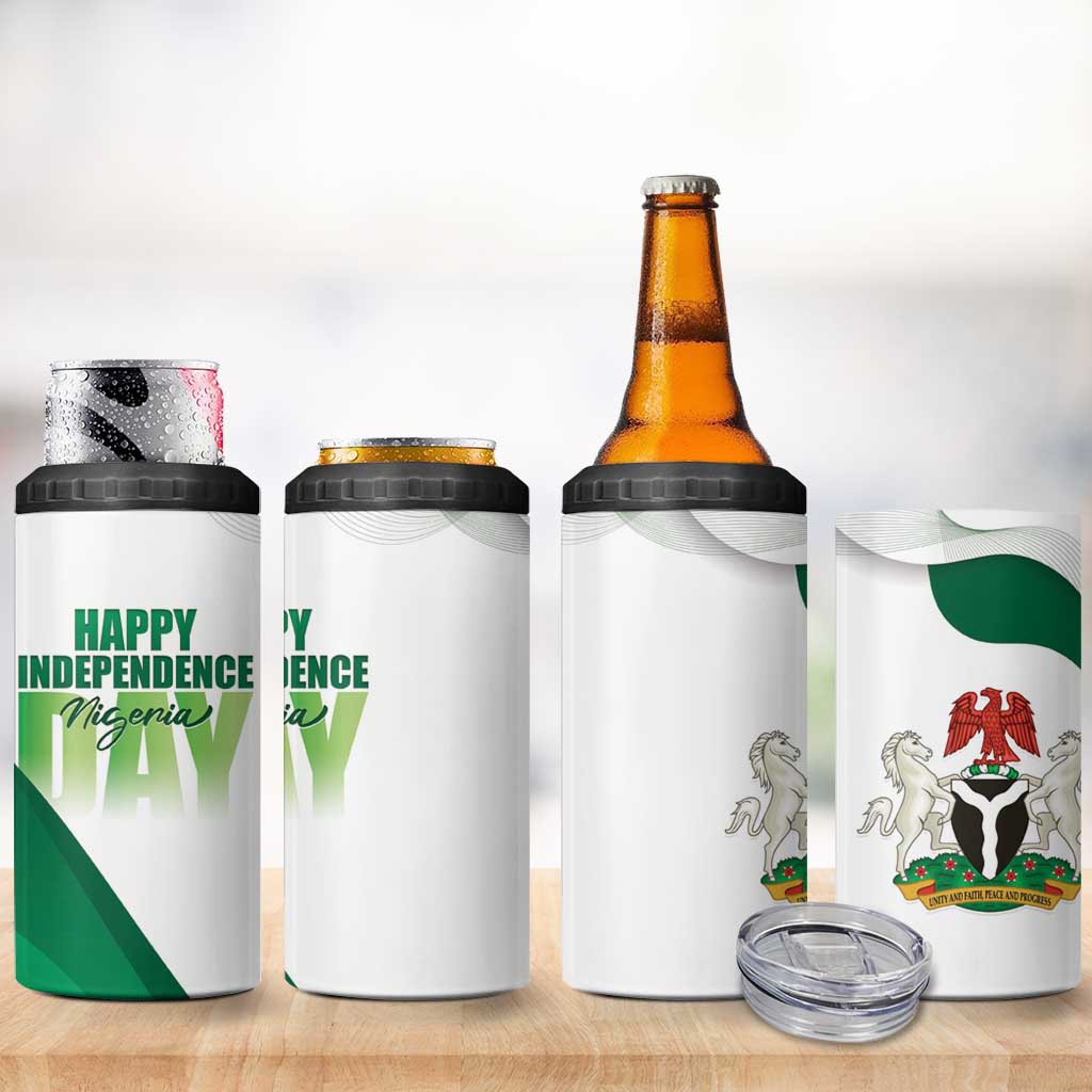 Nigeria Personalized 4 in 1 Can Cooler Tumbler Happy Independence Day LT15