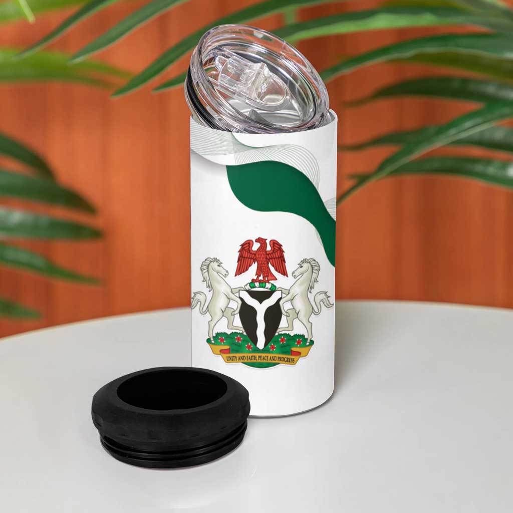 Nigeria Personalized 4 in 1 Can Cooler Tumbler Happy Independence Day LT15