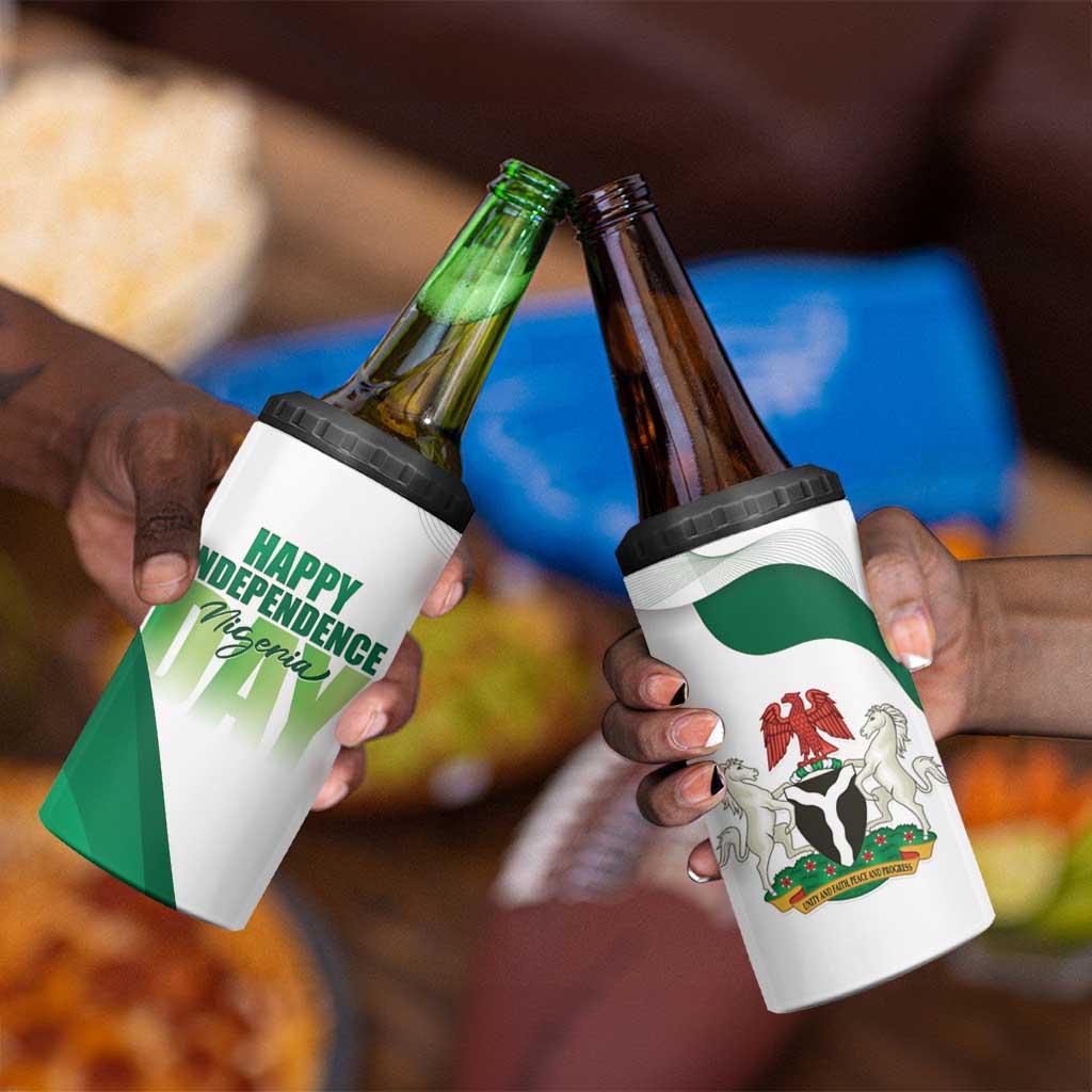Nigeria Personalized 4 in 1 Can Cooler Tumbler Happy Independence Day LT15