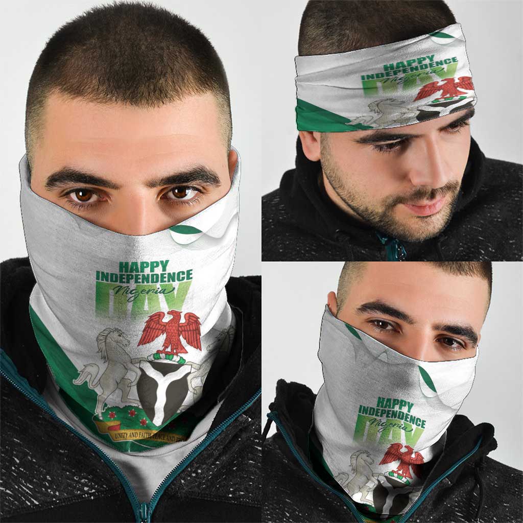Nigeria Independence Day Neck Gaiter Unity and Faith Peace and Progress LT15