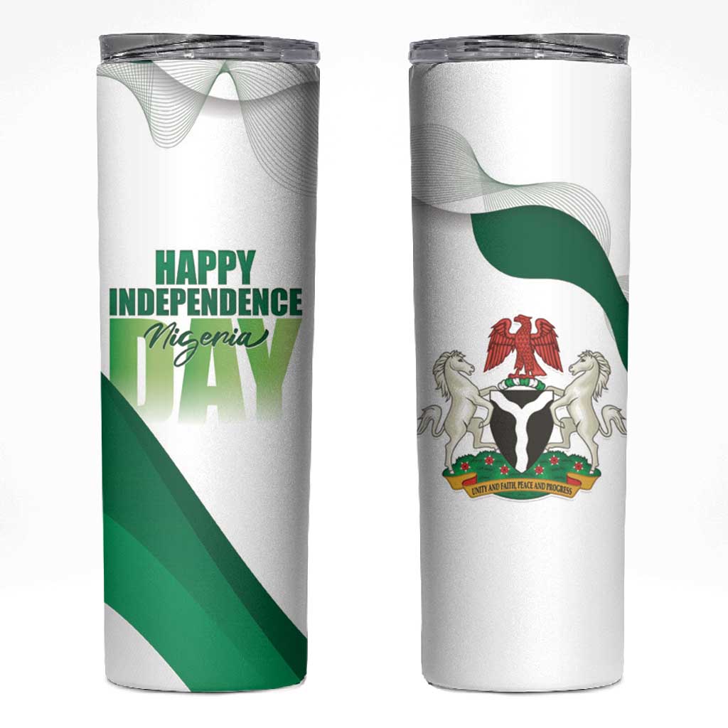 Nigeria Personalized Skinny Tumbler Happy Independence Day LT15