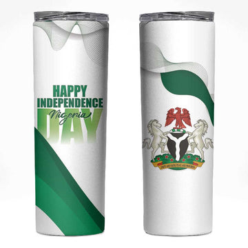 Nigeria Personalized Skinny Tumbler Happy Independence Day LT15