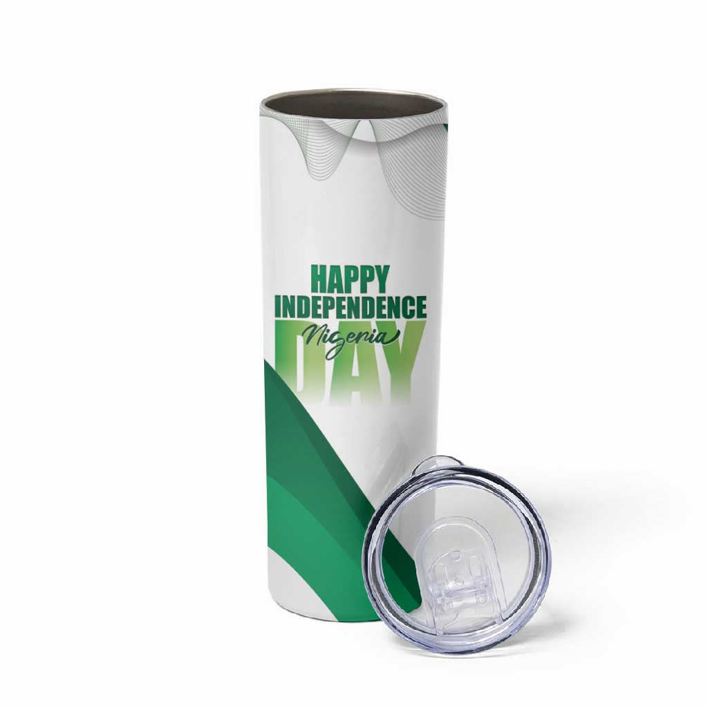Nigeria Personalized Skinny Tumbler Happy Independence Day LT15