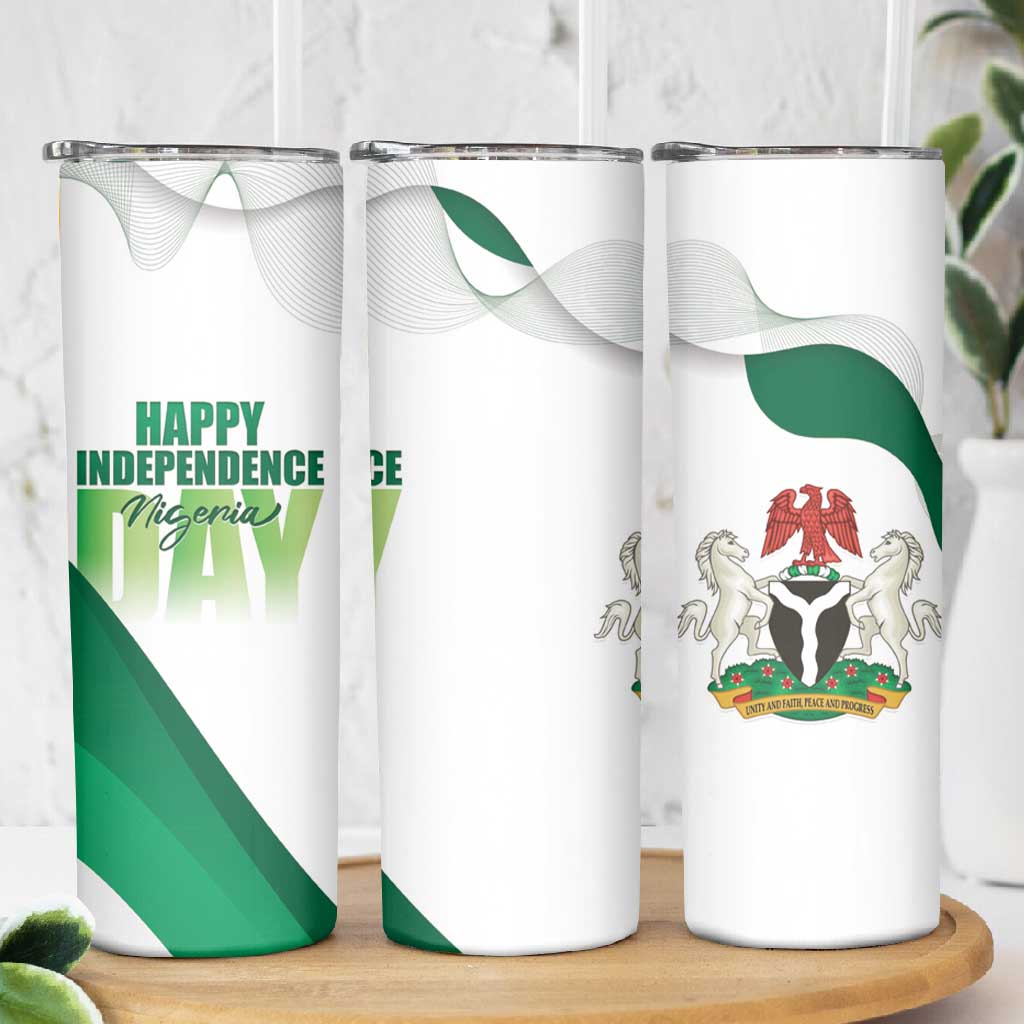 Nigeria Personalized Skinny Tumbler Happy Independence Day LT15